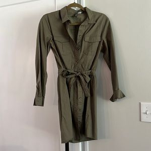 H&M army green dress